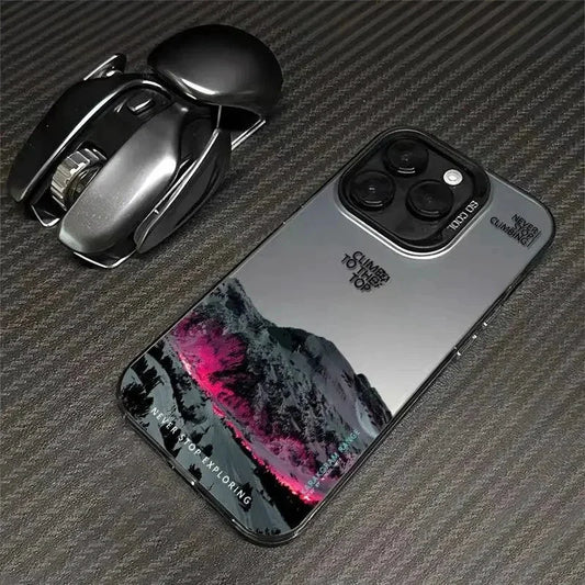 Snow Mountain Landscape Sunset Phone Case for Iphone 16 15 14 13 12 11 Mini Pro Max X XR XSMAX 8 7 plus anti Fall Matte Cover
